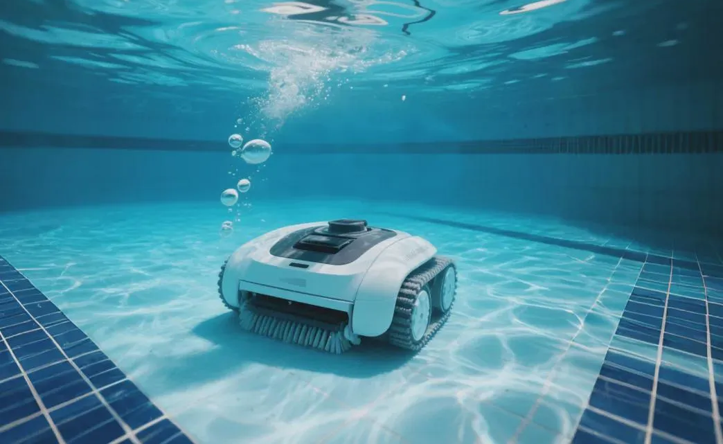 Swimming pool cleaning robot—application case